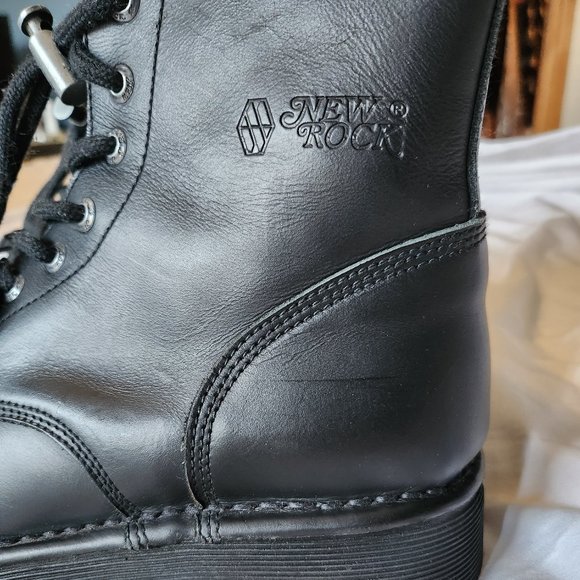 New Rock boots Mens EUR size 43 METALLIC M-NEWMILI083C-C2 - Picture 5 of 11